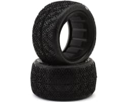 Double Bar 2.2 Rear Buggy Off-Road Tires (2) (Silver) photo