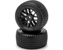 Losi Nascar 1/12 Dirt Trac Pre-Mounted Oval Tires (2) (G3 - photo