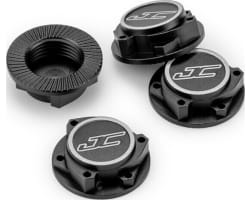 17mm Punisher Clutch Wheel Nut 4 pieces Black Fits 1/8th Off-Roa photo
