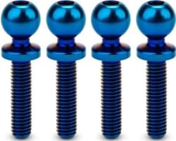 Jci 5.5 X 12mm Revolved Titanium Ball-Stud Burnt Blue 4pc Fi photo