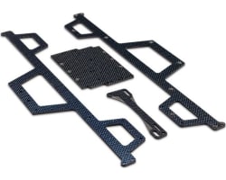 Regulator Chassis Set Carbon Fiber Blue Hue Fits Jconcepts Re photo