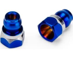 RC10B7 - RC10B7D Fin titanium front stand-off burnt blue - 8mm photo