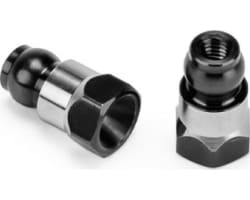 RC10b7 Fin Titanium Rear Stand-Off Stealth Black 10mm for RC1 photo