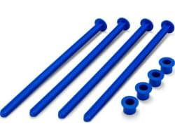 1/8th truck off-road tire stick - holds 4 mounted tires blue - 4 photo