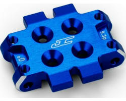 RC10B7 Front Bulkhead 0 degree (9.3g) Aluminum Blue photo