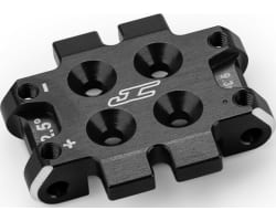 RC10B7 front bulkhead 2.5 degree 9.3g aluminum - black photo