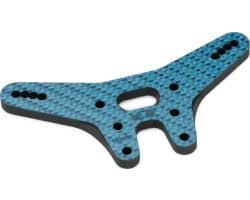 RC10B7 -2mm carbon fiber rear shock tower - blue photo