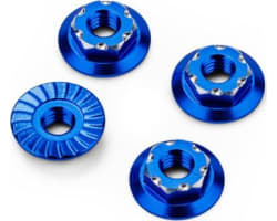 RC10b7 M4 Low-Profile Aluminum Wheel Nut Blue 4pc Fits Vehicl photo