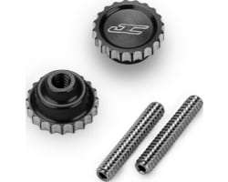 4-40 Future Thumb Nut with Set Screw 2pc Black photo