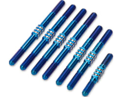 Schumacher Cat Pb Fin Titanium Turnbuckle Set (Blue) photo
