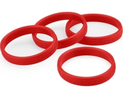 Rm2 Red Hot Tire Bands Red for 1/10th and 1/8th Off-Road Tires photo