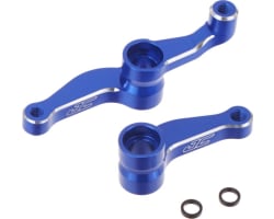 Aluminum Steering Bell Cranks Blue RC10B5/B5M/T5 photo