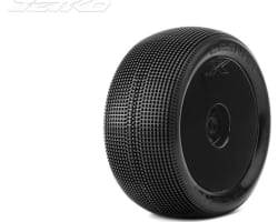 Lesnar 1/8 Truggy Tires Mounted On Black Dish Rims Ultra Soft 2 photo