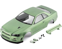 Nissan Skyline R34 Pre-Painted 1/10 Body (Champaign Green) photo