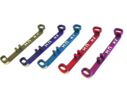 Aluminum Steering Link Short -1 Deg (Gunmetal) - Kyosho Mr-03 photo
