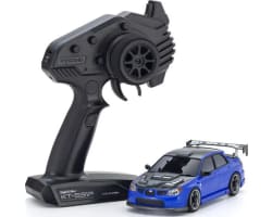 Mini-Z Awd Subaru Impreza Wrx with Gt Wing Ma-020 Blue photo