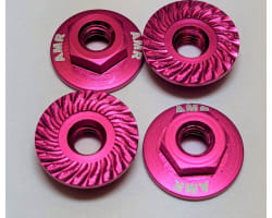 M4 Aluminum Serrated Flange nut Purple (4 pieces) photo