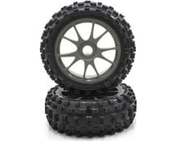 10-Spoke Wheel with Tire(Gunmetal/KC/2pc) photo