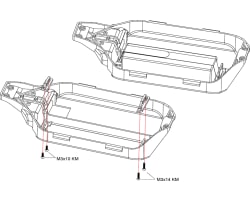 Tall Battery Hold-Downs Slash 4x4 LCG chassis photo