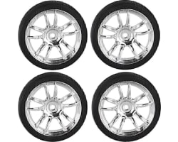 1/18 DRIFT TIRES- STYLE 2- CHROME photo