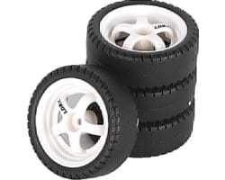 1/18 Drift Tires- Style 5- White photo