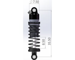 6061 Damper Shock 35.5mm (2): Losi Micro-B photo