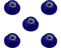 3mm Blue Flanged Lock Nut (5) photo