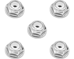 3mm Silver Flanged Lock Nut (5) photo