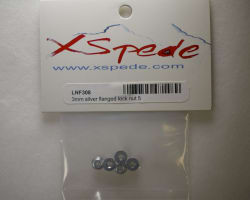 3mm Silver Flanged Lock Nut (5) photo