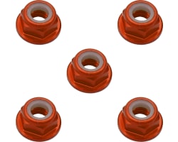 5mm Orange Flanged Lock Nut (5) photo