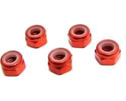 M5 Aluminum Locknuts with Nylon Inserts (5)(Orange) photo