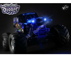 Front LED Lights and Grill Set Son Uva Digger:LMT photo