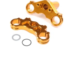 Aluminum Triple Clamp Set Gold: PM-MX photo