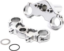 Aluminum Triple Clamp Set Silver: PM-MX/SM photo