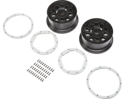 Wheel Black; Beadlock Silver 2 : DBXL-E photo