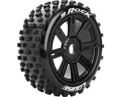 B-Rock 1/8 Off-Road Buggy Tires 17mm Hex Mounted On Black Spok photo