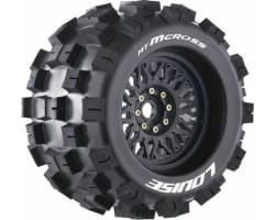 Mt-Mcross Sport 1/8 Monster Truck Tires 0 & 1/2 Offset 17mm Re photo