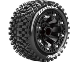 St-Uphill 1/16 Stadium Truck Tires 12mm Hex Soft Mounted (2) photo