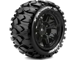 Mft X-Rowdy Sport Monster Truck Tires 24mm Hex Mounted On Blac photo
