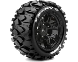 Mft X-Rowdy Sport Monster Truck Tires 24mm Hex Mounted On Blac photo
