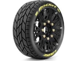 Mft B-Rocket Soft 1/8 Buggy Tires, 17mm Hex, 0 & 1/2 Offset, Mou photo