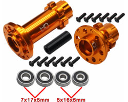 CNC Aluminum Hub Set Gold: fits Losi Promoto-MX photo