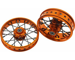 24 wire Black spoke Gold wheel Set Losi Promoto-MX photo