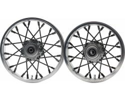 24 wire Black spoke Silver wheel Set Losi Promoto-MX photo