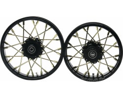 24 wire Gold spoke Black wheel Set Losi Promoto-MX photo