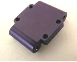 Aluminum Rear Arm Mount -2deg (Stock)(Blue) - Losi 1/36 Micro-T photo
