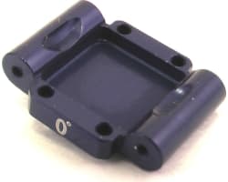 Aluminum Rear Arm Mount 0deg (Blue) - Losi 1/36 Micro-T photo