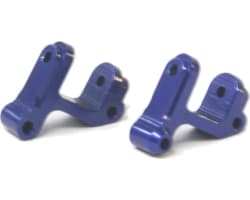 Blue Aluminum Front C-Hubs (Blue) (2) - Losi 1/36 Micro-T photo