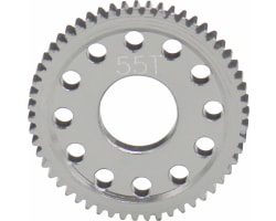 55t Hard Anodized Aluminum Spur Gear Losi 1/24 Micro photo