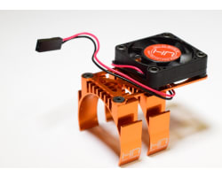 Clip-On Two-Piece Motor Heat Sink W/ Fan (Orange) photo